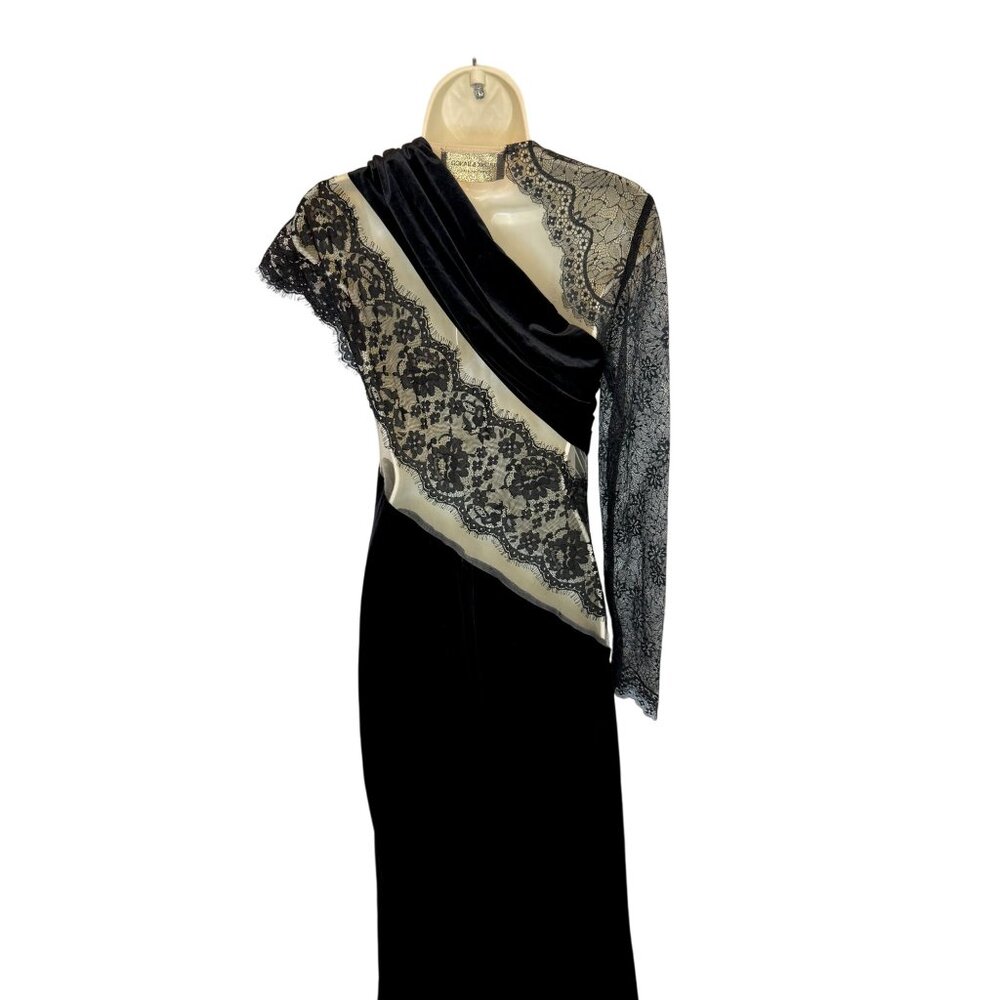 Bronx and Banco Cobra One Shoulder Gown NWT - Size 6 - Picture 6 of 11